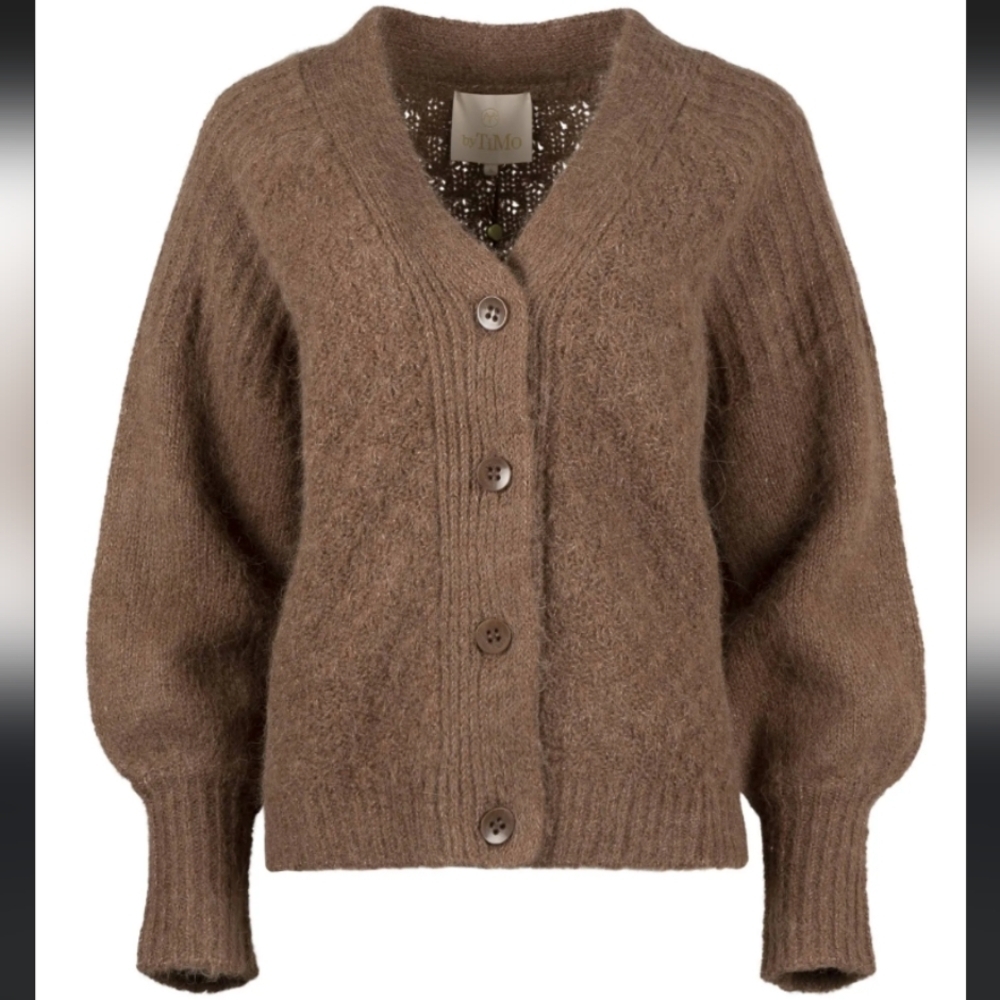 byTimo  Alpaca Blend Button-Up Cardigan